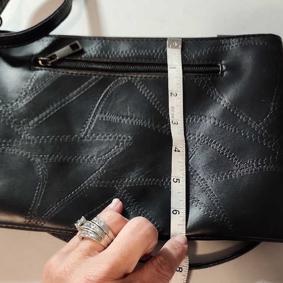 Black Punk Clutch With Adjustable Strap - Picture 3 of 8